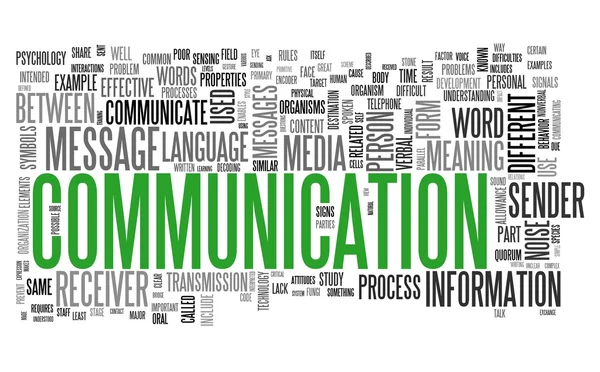 Concepto de comunicación en word tag cloud —  Fotos de Stock