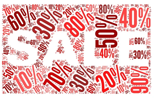 stock image Sale concept in word tag cloud