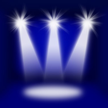 Concert stage lights clipart