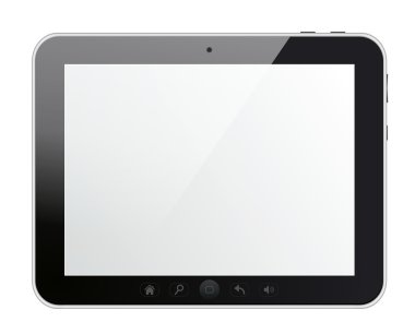 boş ekran ile dijital tablet pc