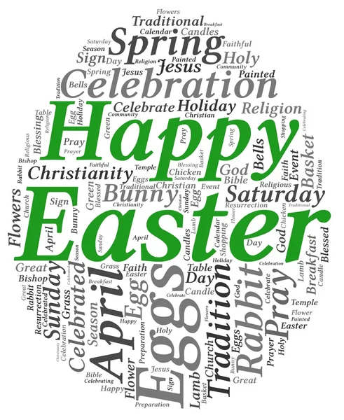 stock image Happy easter greeting card