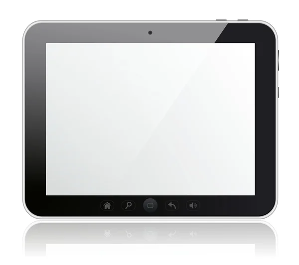 Digitaler Tablet-PC mit leerem Bildschirm — Stockfoto