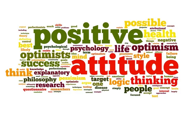 Concepto de actitud positiva en tag cloud —  Fotos de Stock