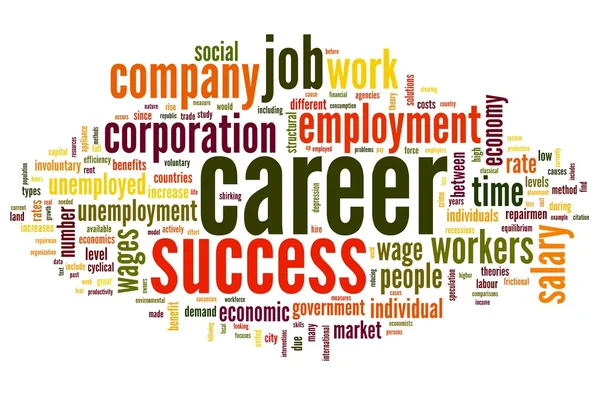 Career concept in word tag cloud — Stock Photo, Image