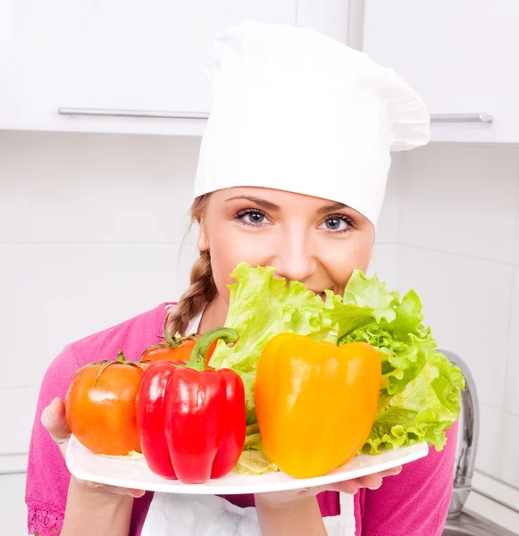 Laga mat med grönsaker — Stockfoto