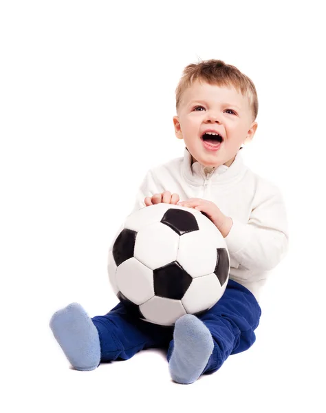 Малыш с мячом — стоковое фото