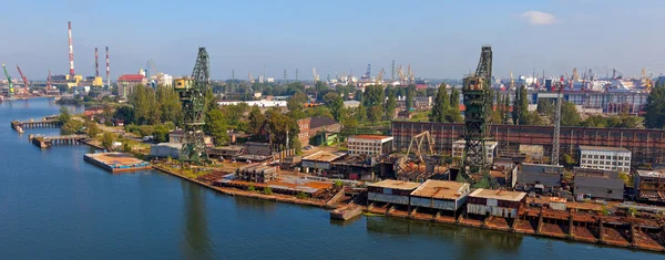 Shipyard panoramic view — Stock Photo, Image