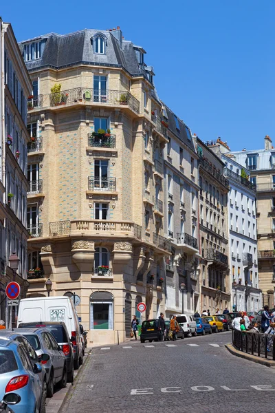 Charmiga gatorna i paris — Stockfoto