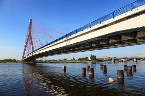 Most wiszący w Gdańsk, Polska — Zdjęcie stockowe