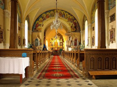 Interior of the church clipart