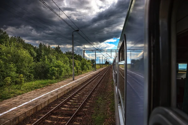 View from the train — Stock Photo, Image