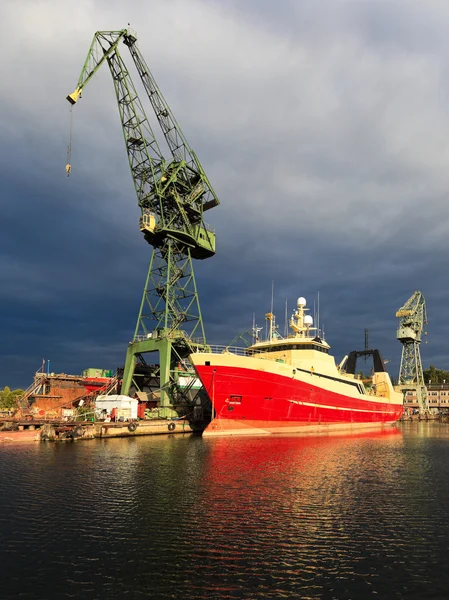 Schiffbauindustrie — Stockfoto