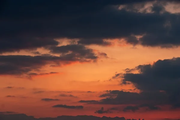 Röda solnedgången — Stockfoto