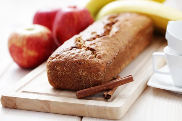 Apple і банан пиріг — стокове фото