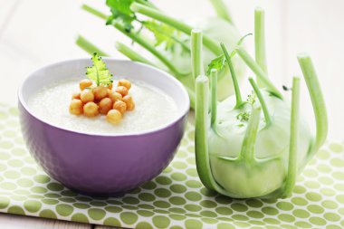 Kohlrabi soup clipart