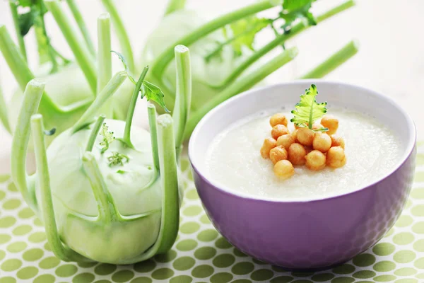 알 줄기 양배추 수프 — 스톡 사진