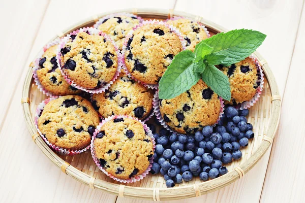 Muffin al mascarpone e mirtillo — Foto Stock