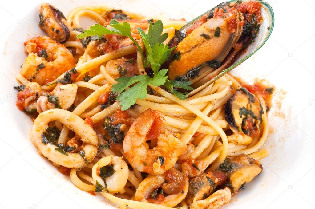 Italian pasta plate