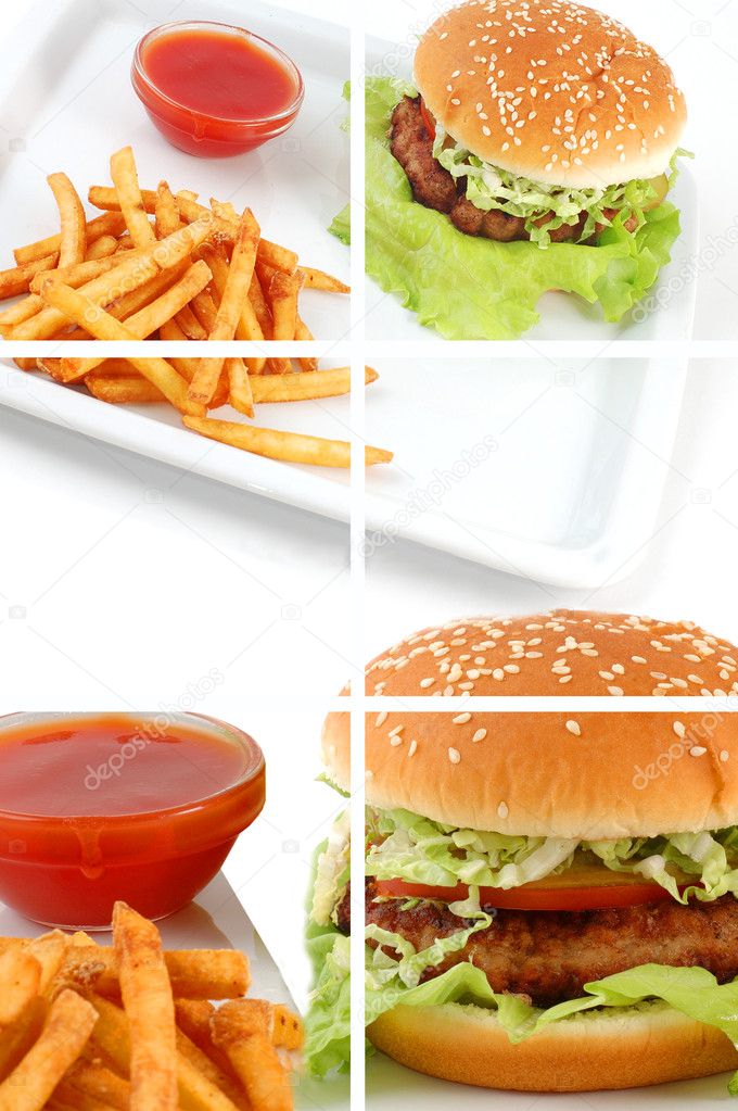 Cheeseburger Collage