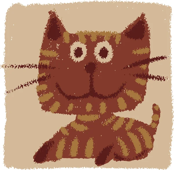 Грубий кішка — стоковий вектор