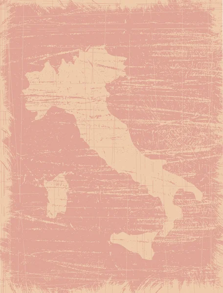 Старая карта Италии — стоковый вектор