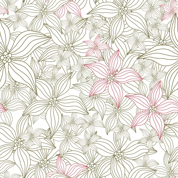 Ausgezeichnete abstrakte Hintergrund mit Blumen — Stockvektor
