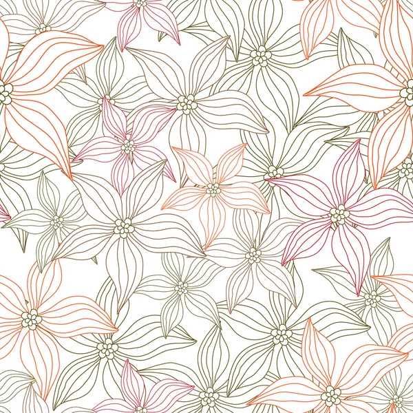 Vynikající pozadí abstraktní s květinami — Stockový vektor