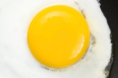 bir Pan kızarmış yumurta üzerinde