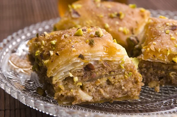 Baklava - tradiční blízkovýchodní sladký desert — Stock fotografie