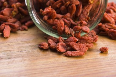 Red dried goji berries clipart