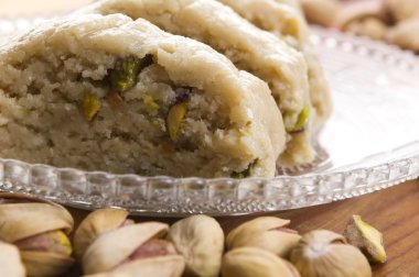 Homemade Halvah with Pistachio Nut clipart