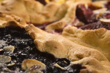 berry meyve ile ev yapımı tart