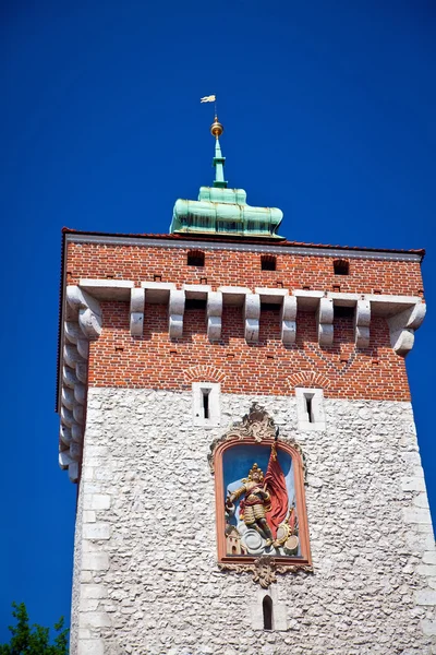 Tower Of Florian Gate — Stock Photo, Image