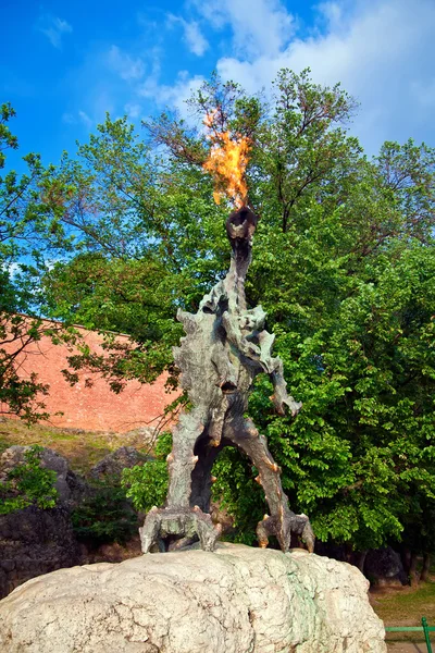 stock image Wawel Dragon Sculpture