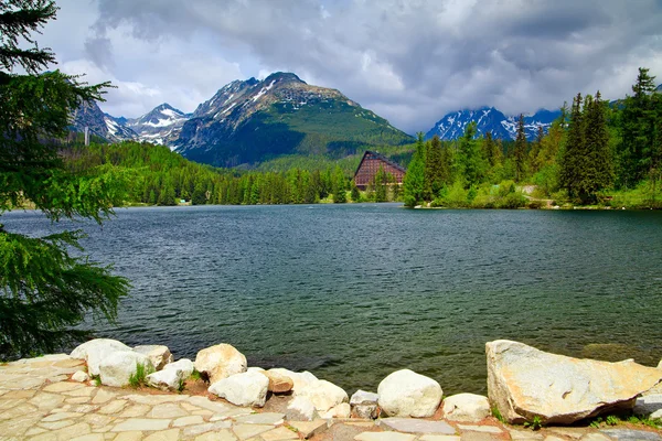 stock image Lake Strbske Pleso