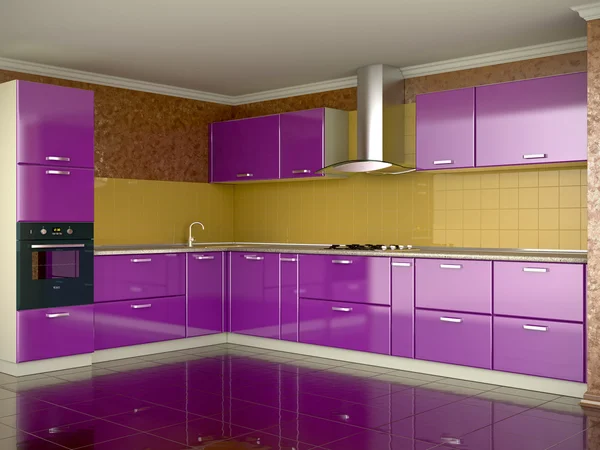 Kleurrijke keuken — Stockfoto