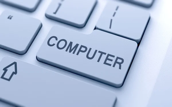Кнопка компьютера — стоковое фото