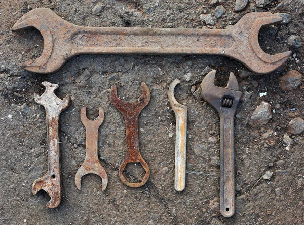 Vintage tools outdoor — Stock Photo, Image