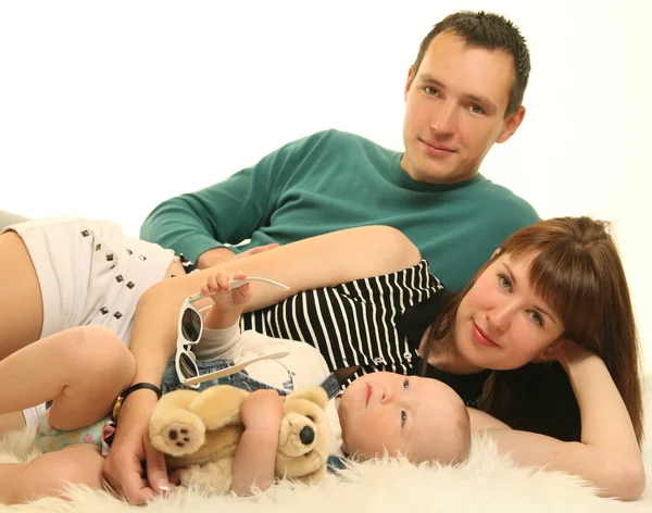Funny family — Stock Photo, Image