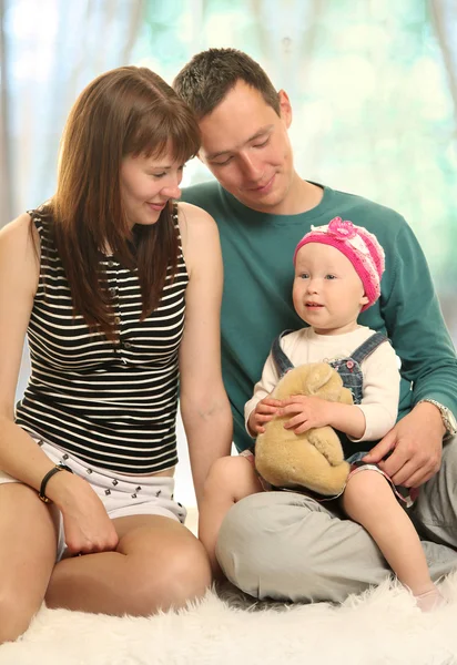 With cute baby — Stock Photo, Image