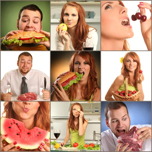 Comer alimentos —  Fotos de Stock