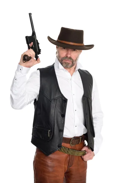 Man in a cowboy hat — Stock Photo, Image