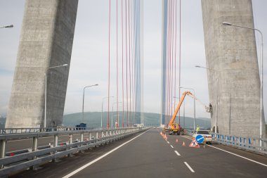 vladivostok yeni süspansiyon kablo Köprüsü