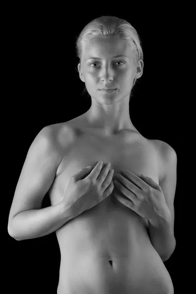 Beau corps nu de jeune femme — Photo