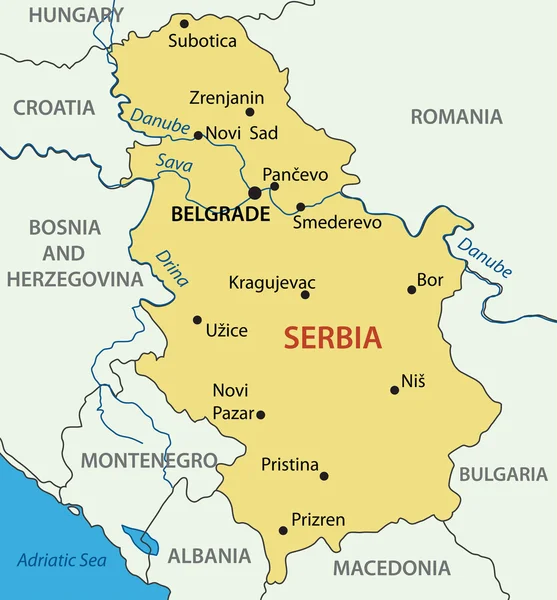 Harita sırbistan Vector Art Stock Images | Depositphotos