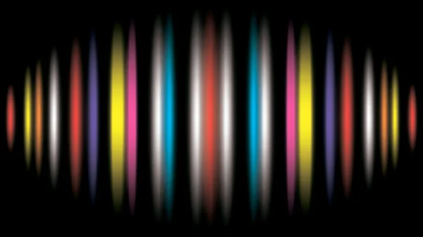 Fond noir abstrait avec des lignes colorées - vecteur — Image vectorielle