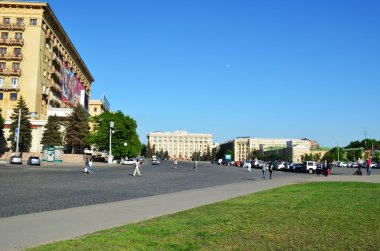 Freedom Square in Kharkiv - Ukraine clipart