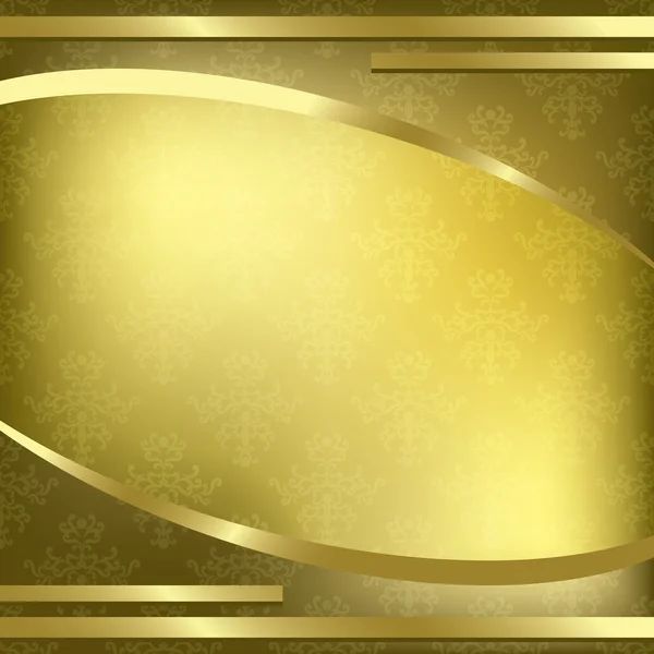 Διακοσμητικό πλαίσιο χρυσό διάνυσμα με μοτίβο — Διανυσματικό Αρχείο