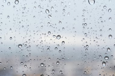 Rain drops on glass clipart