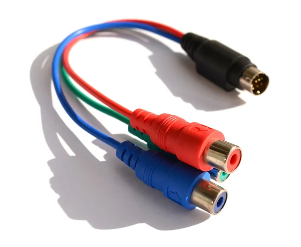 Kabel pro grafické karty - s-video rca — Stock fotografie